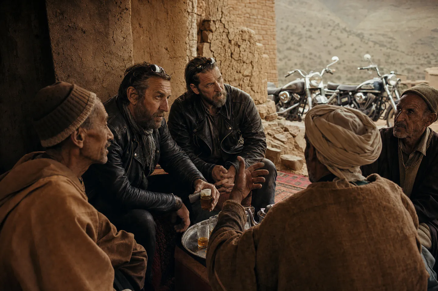 Échange de terrain entre United Riders et des habitants de l’Atlas